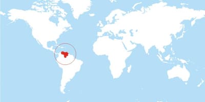 வரைபடம் வெனிசுலா இடம் உலக