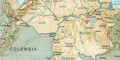 வரைபடம் வெனிசுலா நதி